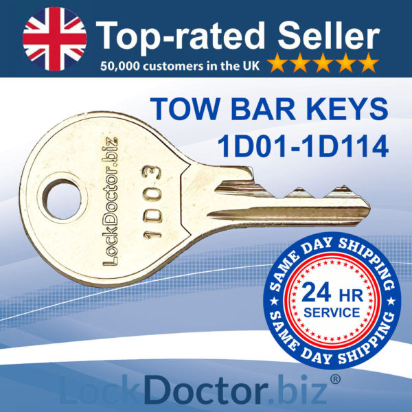 Tow Bar Keys 1D01-1D114 | SAME DAY DISPATCH | LockDoctor.Biz