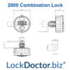 2800 Mechanical Combination Lock | NEXT DAY | LockDoctor.Biz