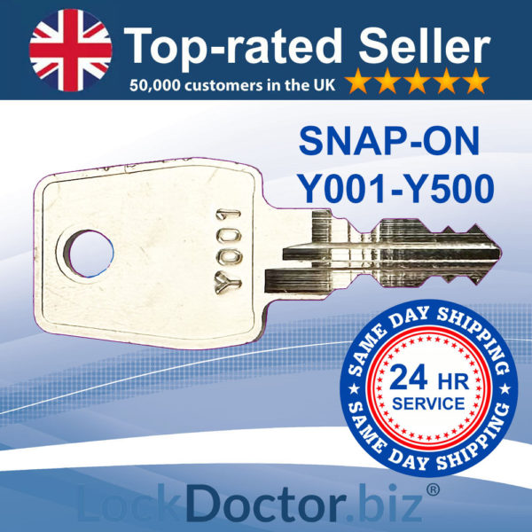 Snap-On Tool Chest Keys Y001-Y500 | NEXT DAY | LockDoctor.Biz